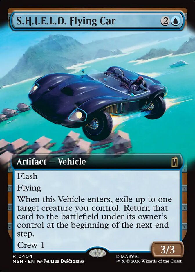 S.H.I.E.L.D. Flying Car (MSH) (404) / Extended Art
