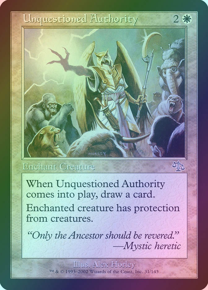 Unquestioned Authority (JUD) (31) / Foil