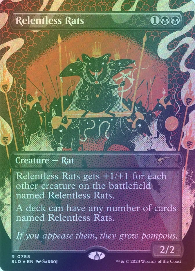 Relentless Rats (SLD) (755) / Borderless / Foil