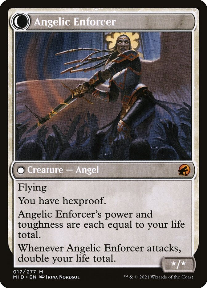 Enduring Angel // Angelic Enforcer (MID) (17) — cara 2 de 2