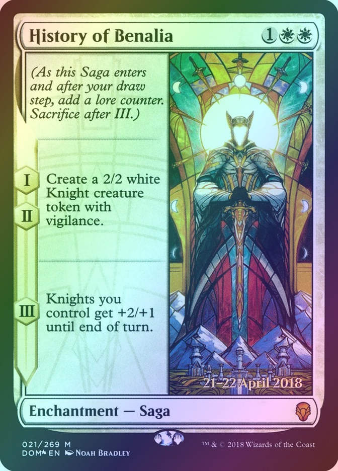 History of Benalia (PDOM) (21s) / Foil