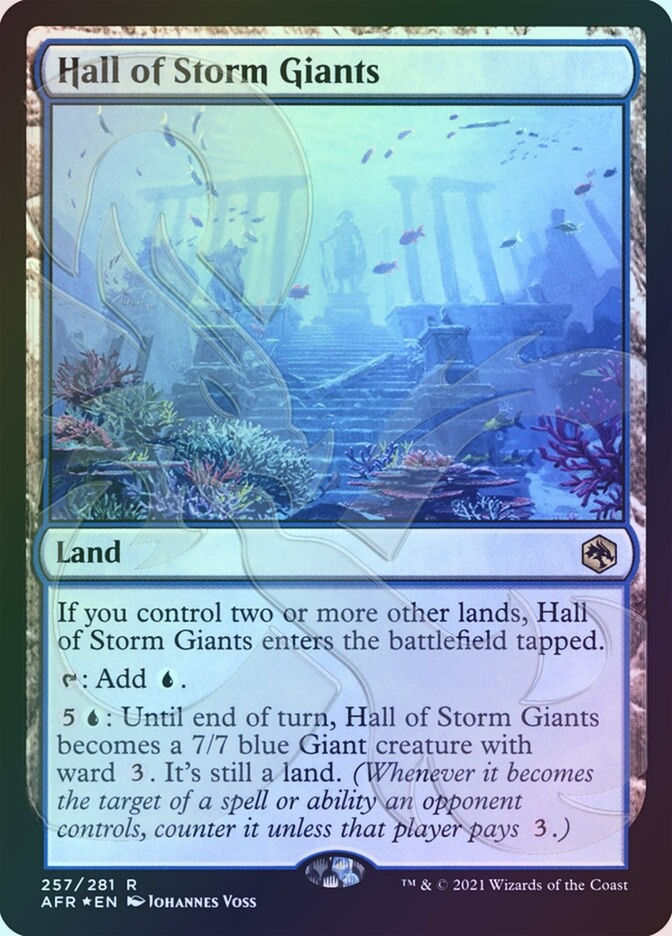 Hall of Storm Giants (PAFR) (257a) / Embossed Foil