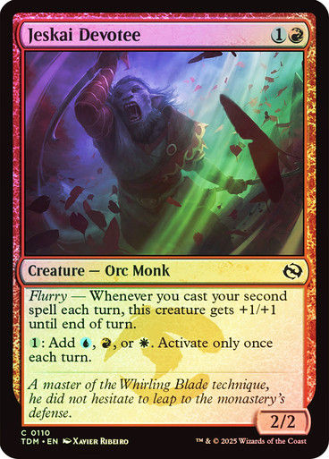 Jeskai Devotee (TDM) (110) / Foil