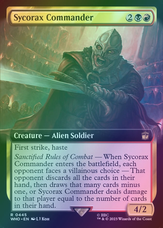 Sycorax Commander (WHO) (445) / Extended Art / Foil