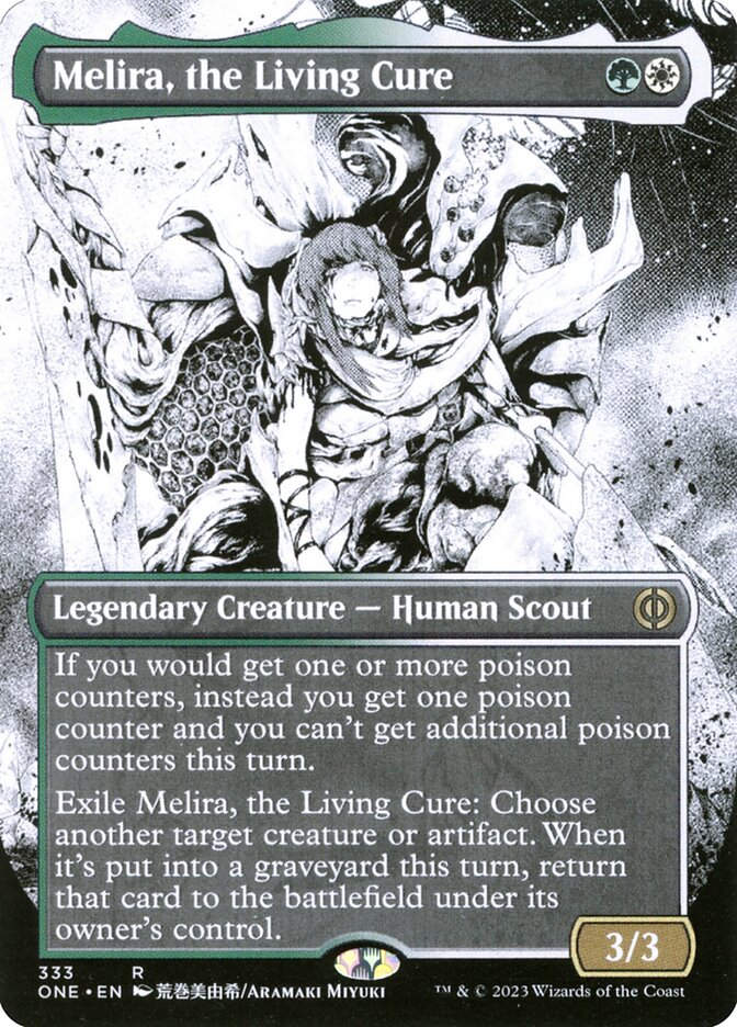 Melira, the Living Cure (ONE) (333) / Borderless / Showcase
