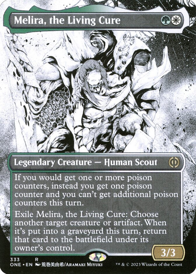 Melira, the Living Cure (ONE) (333) / Borderless / Showcase
