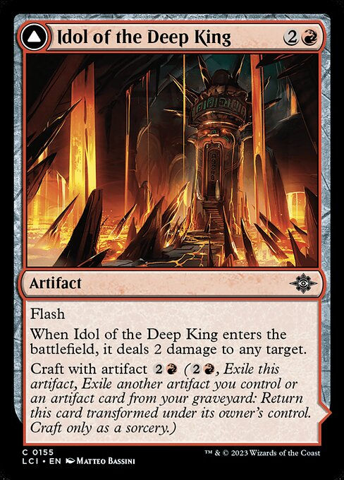 Idol of the Deep King // Sovereign's Macuahuitl (lci) — cara 1 de 2