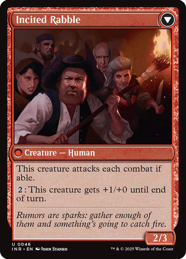 Town Gossipmonger // Incited Rabble (INR) (46) — cara 2 de 2