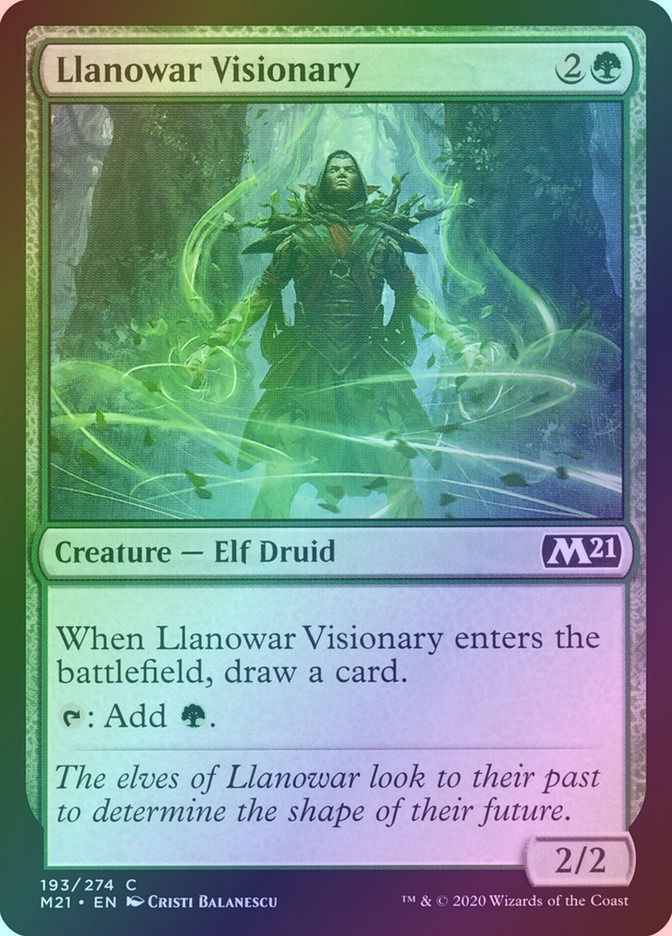 Llanowar Visionary (M21) (193) / Foil