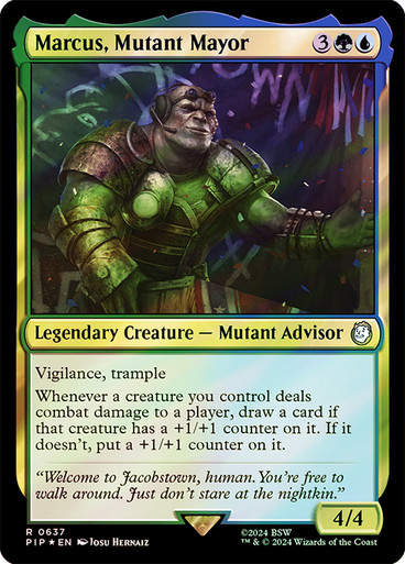 Marcus, Mutant Mayor (pip) (637) / Surge Foil
