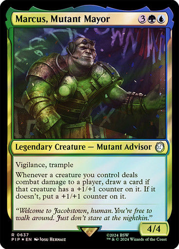 Marcus, Mutant Mayor (pip) (637) / Surge Foil