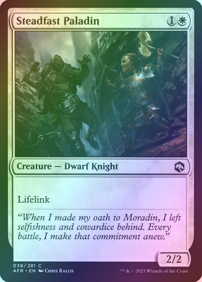 Steadfast Paladin (AFR) (38) / Foil