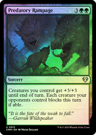 Predatory Rampage (cmm) / Foil