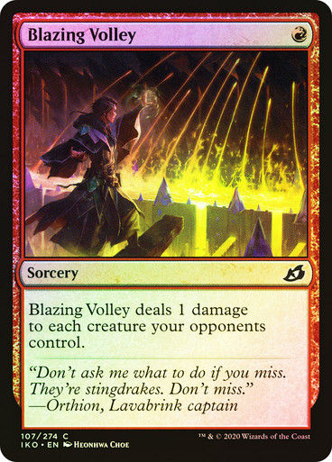 Blazing Volley (IKO) (107) / Foil