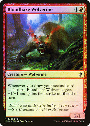 Bloodhaze Wolverine (ELD) (113) / Foil