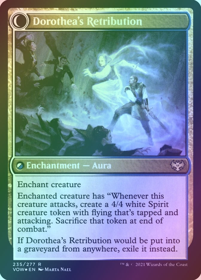 Dorothea, Vengeful Victim // Dorothea's Retribution (PVOW) (235s) / Foil — cara 2 de 2