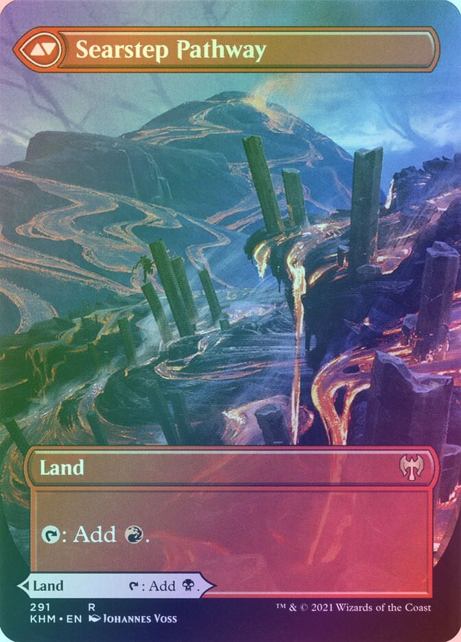 Blightstep Pathway // Searstep Pathway (KHM) (291) / Borderless / Foil — cara 2 de 2