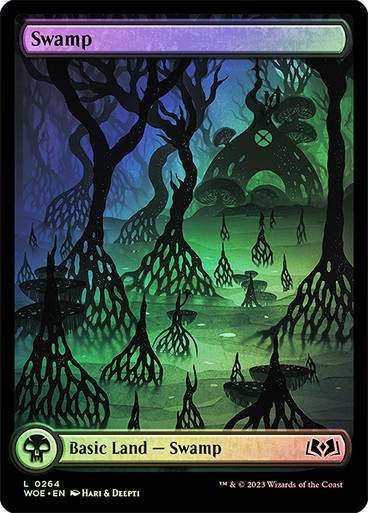 Swamp (woe) / Full Art / Foil