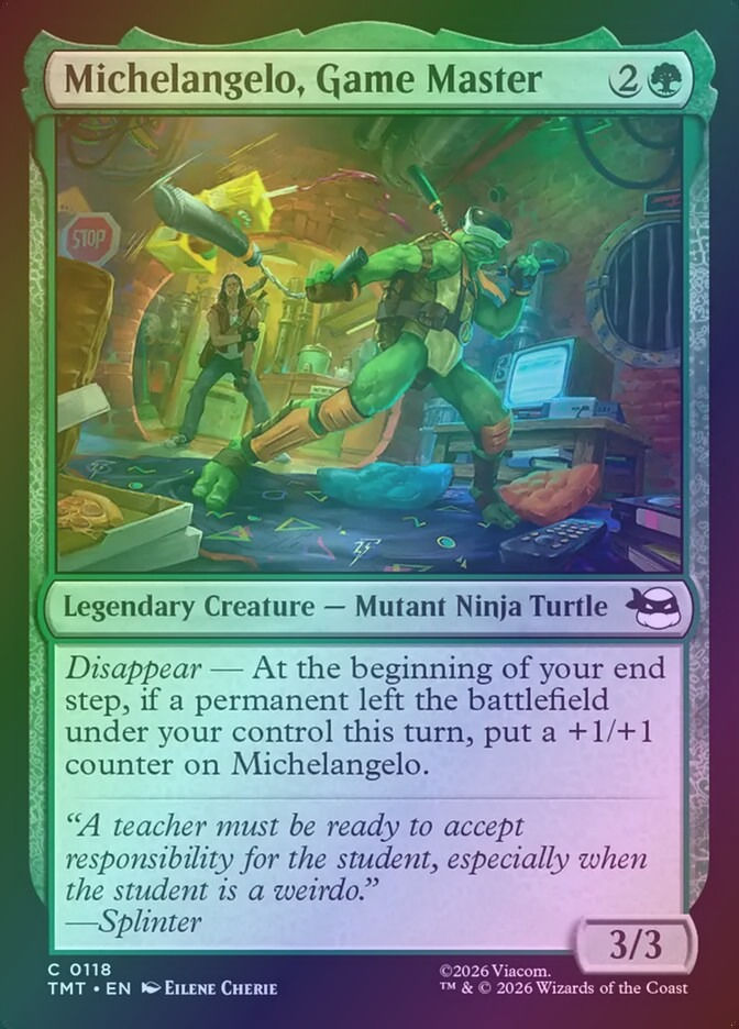 Michelangelo, Game Master (TMT) (118) / Foil