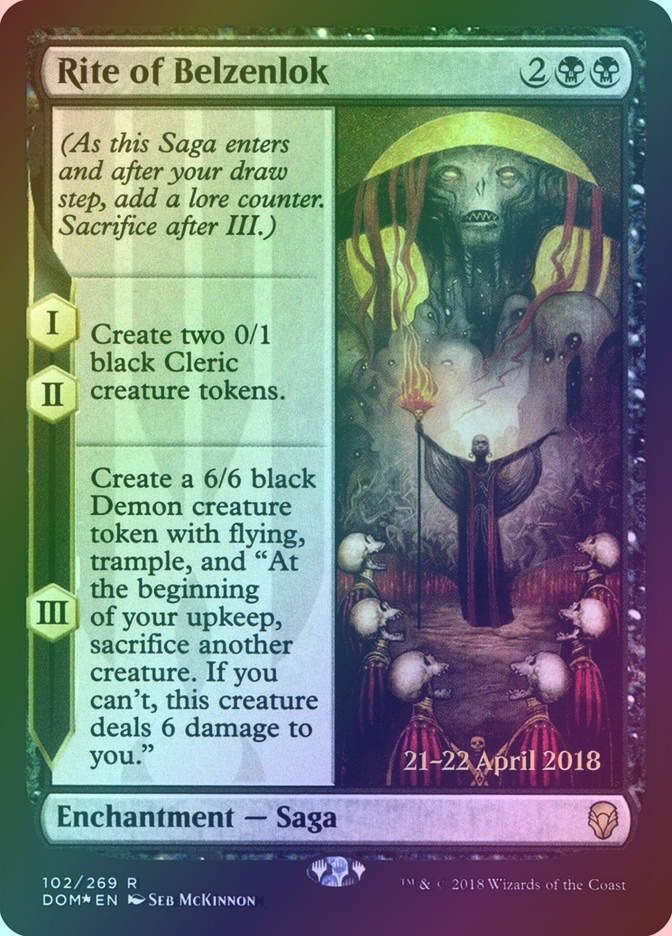 Rite of Belzenlok (PDOM) (102s) / Foil