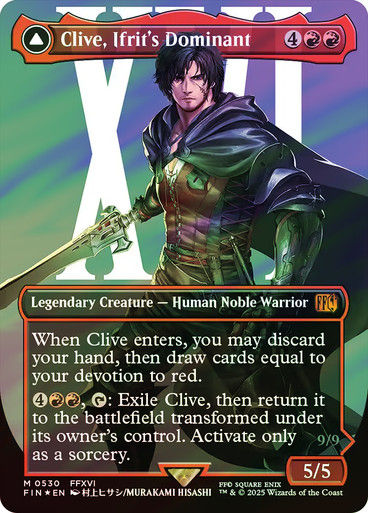 Clive, Ifrit's Dominant // (FIN) (530) / Borderless / Surge Foil