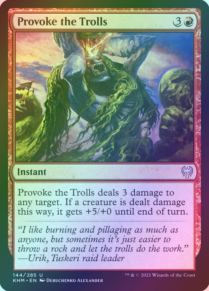Provoke the Trolls (KHM) (144) / Foil