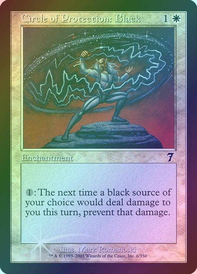 Circle of Protection: Black (7ED) (6★) / Foil