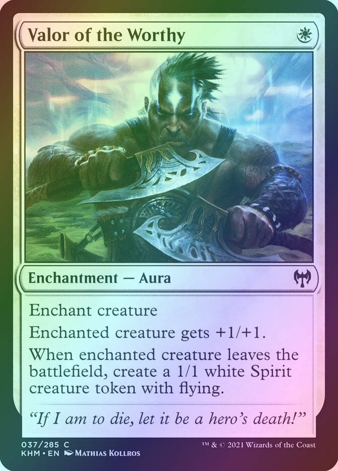 Valor of the Worthy (KHM) (37) / Foil
