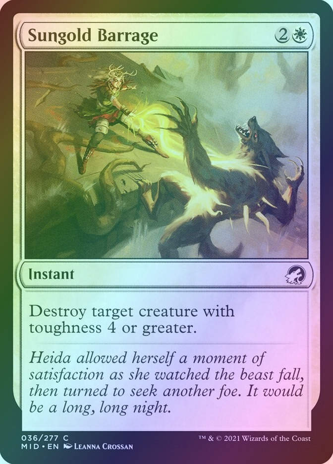 Sungold Barrage (MID) (36) / Foil