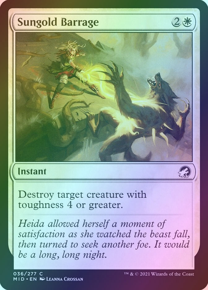 Sungold Barrage (MID) (36) / Foil