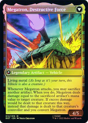 Megatron, Tyrant // Megatron, Destructive Force (BOT) (12) / Foil — cara 2 de 2