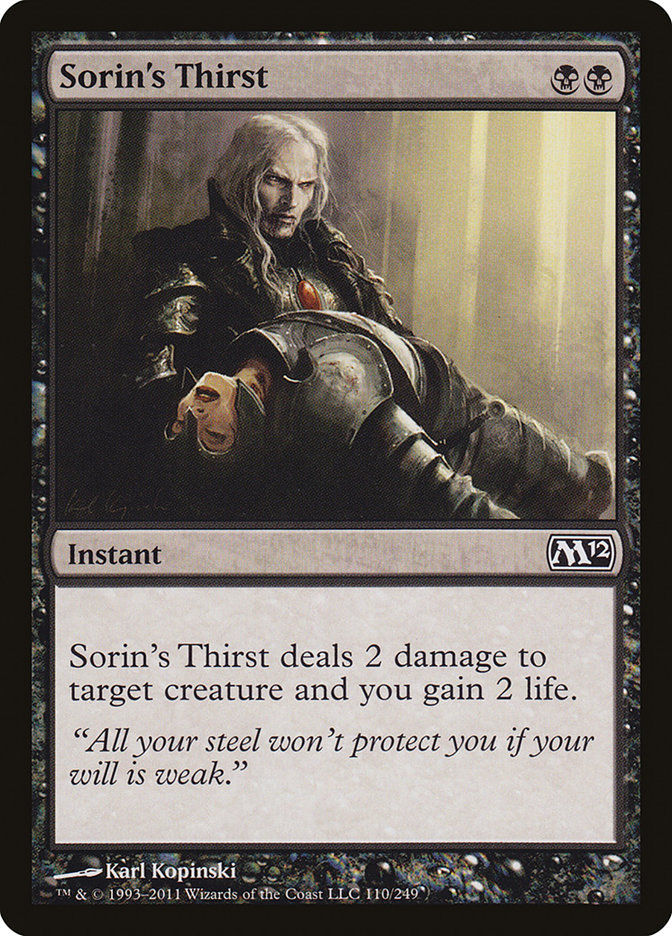 Sorin's Thirst (M12) (110)