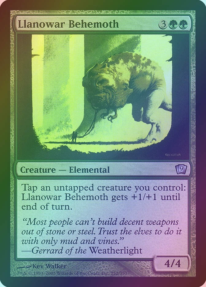 Llanowar Behemoth (9ED) (252★) / Foil