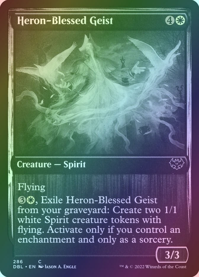 Heron-Blessed Geist (DBL) (286) / Foil