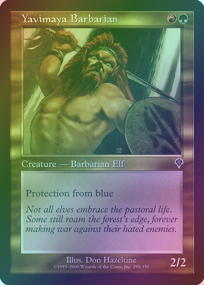 Yavimaya Barbarian (INV) (290) / Foil