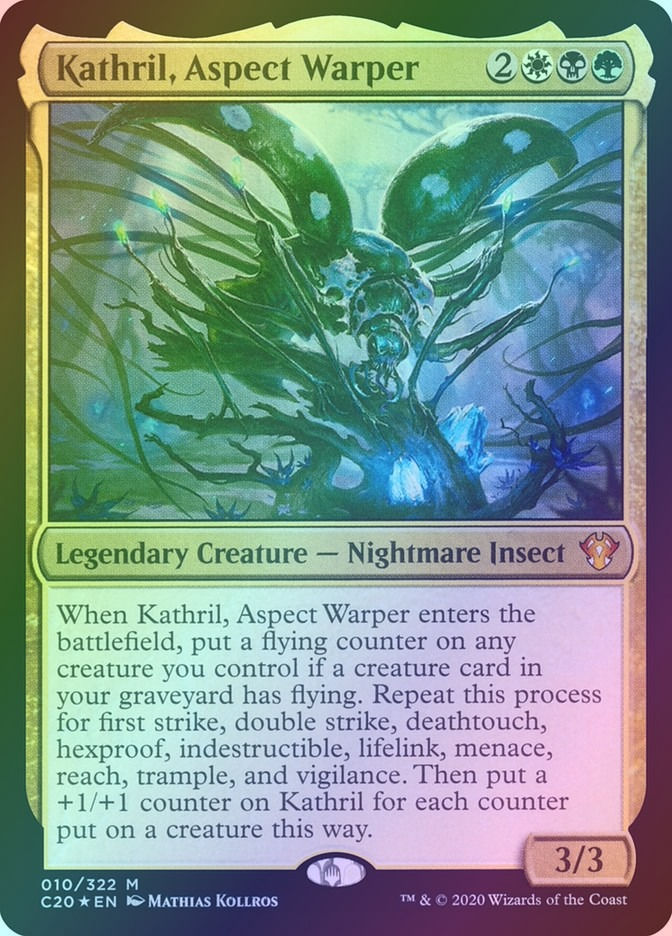 Kathril, Aspect Warper (C20) (10) / Foil