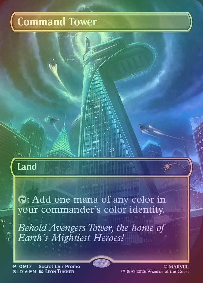 Command Tower (SLD) (917) / Borderless / Foil