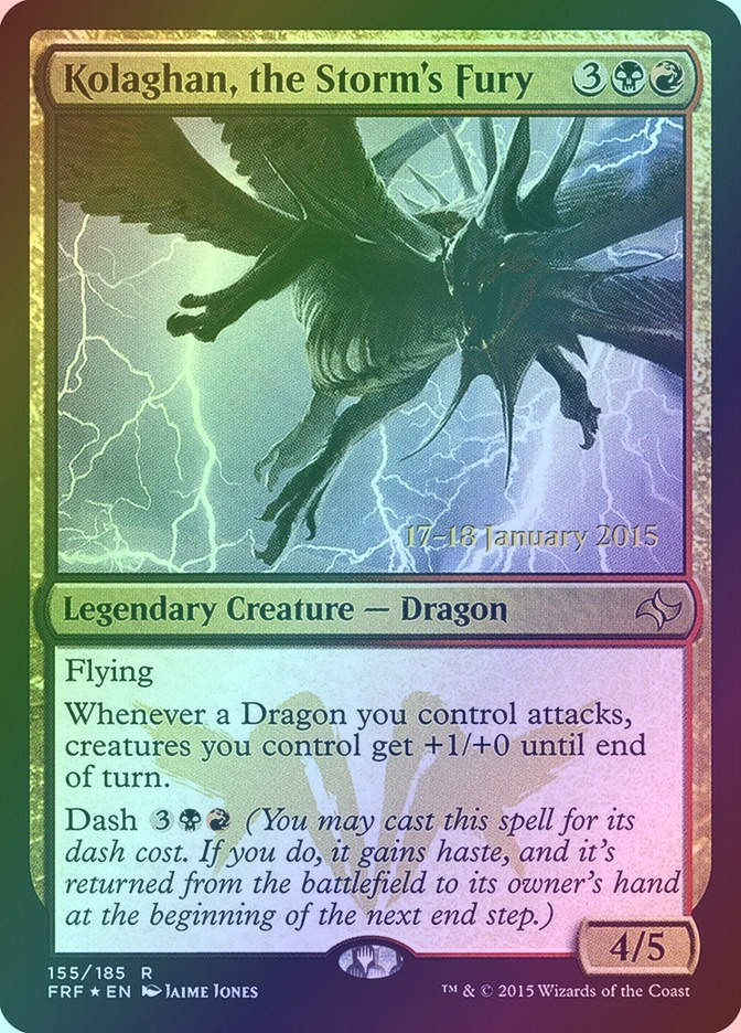 Kolaghan, the Storm's Fury (PFRF) (155s) / Foil