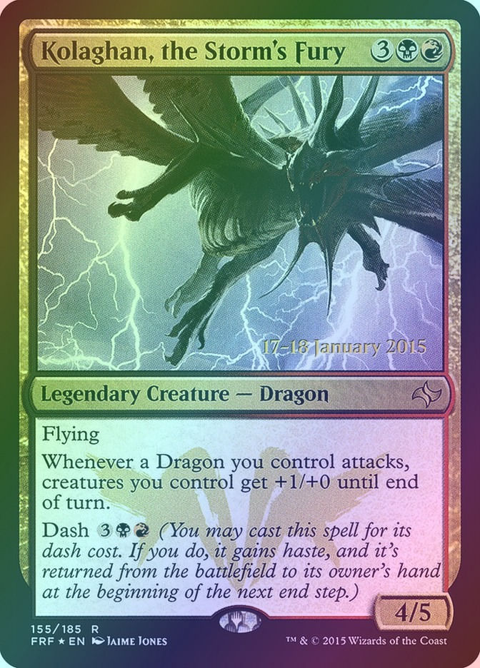 Kolaghan, the Storm's Fury (PFRF) (155s) / Foil