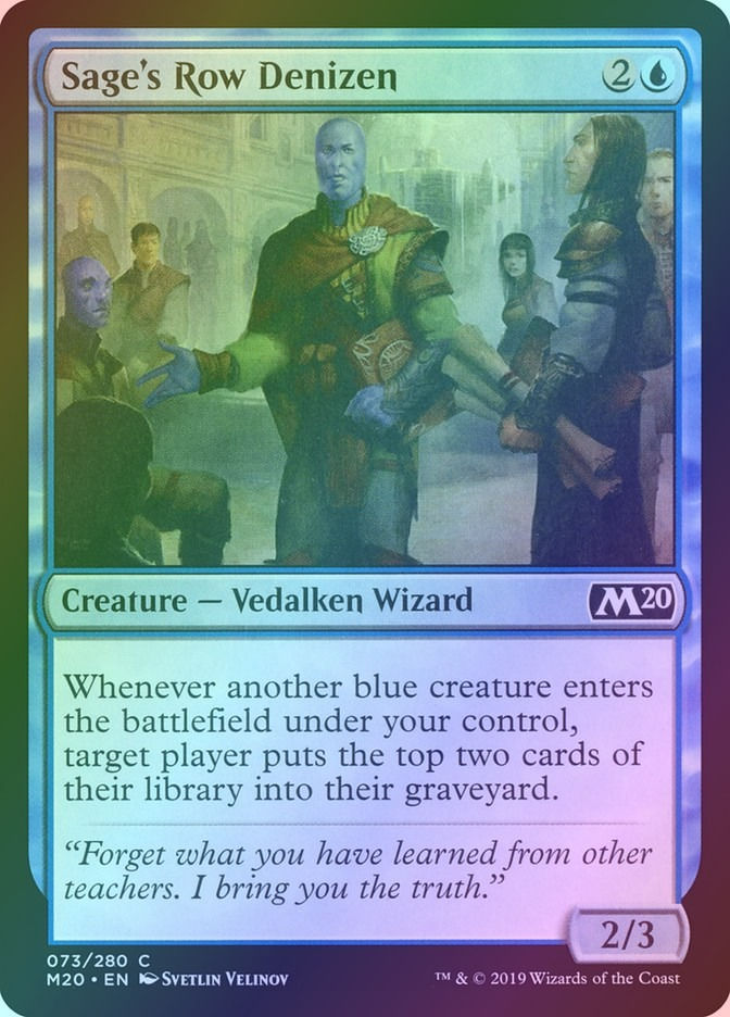 Sage's Row Denizen (M20) (73) / Foil