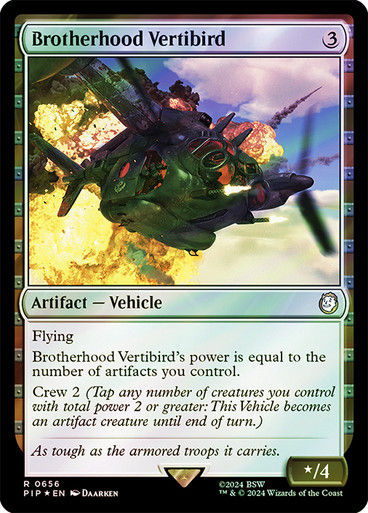 Brotherhood Vertibird (pip) (656) / Surge Foil