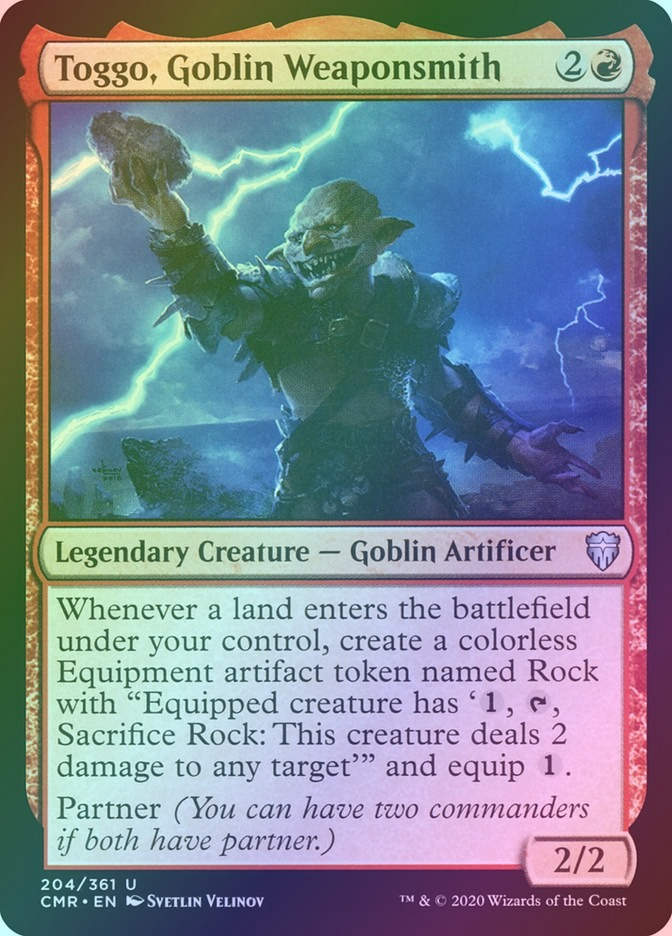 Toggo, Goblin Weaponsmith (CMR) (204) / Foil