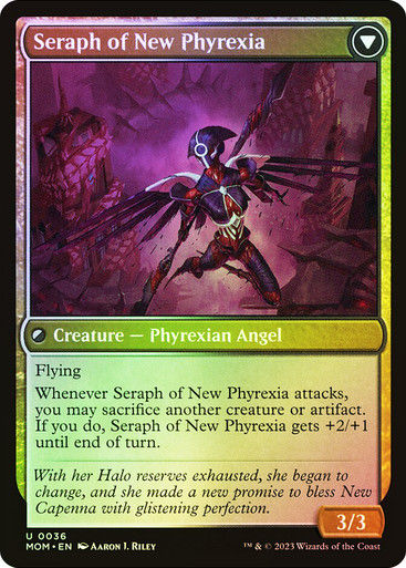 Seraph of New Capenna // Seraph of New Phyrexia (mom) / Foil — cara 2 de 2