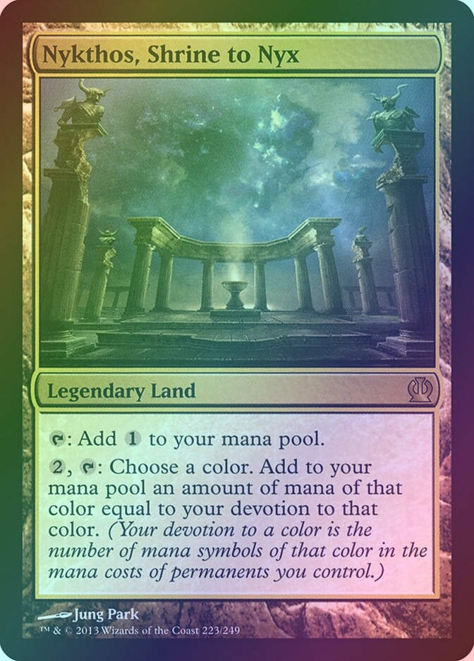 Nykthos, Shrine to Nyx (THS) (223) / Foil