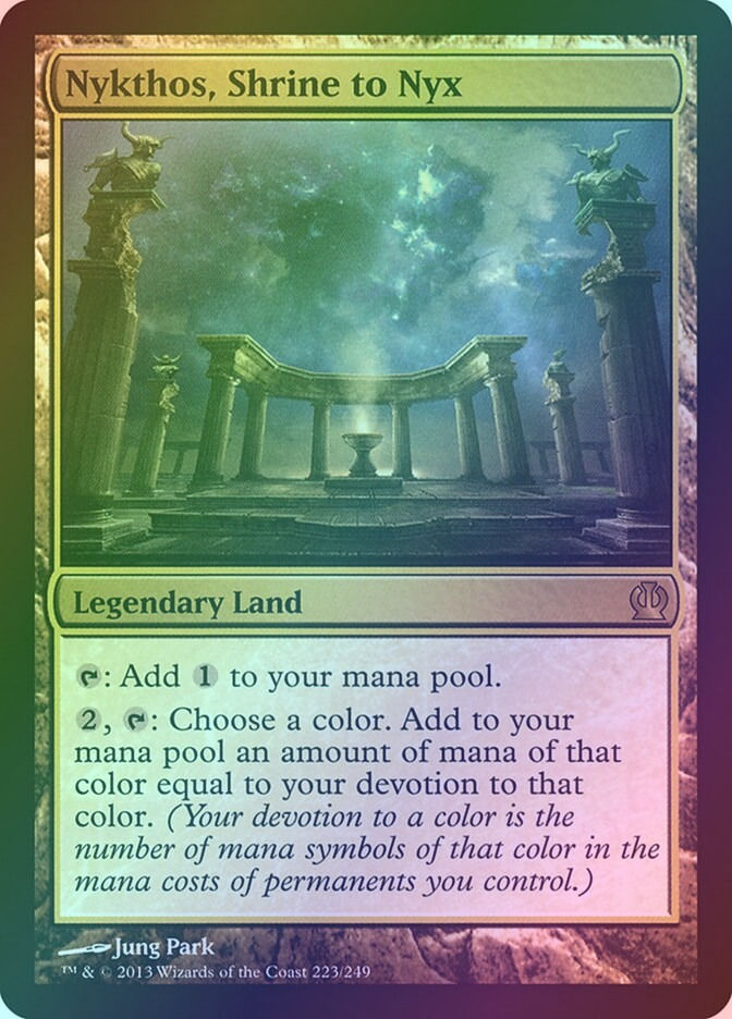 Nykthos, Shrine to Nyx (THS) (223) / Foil