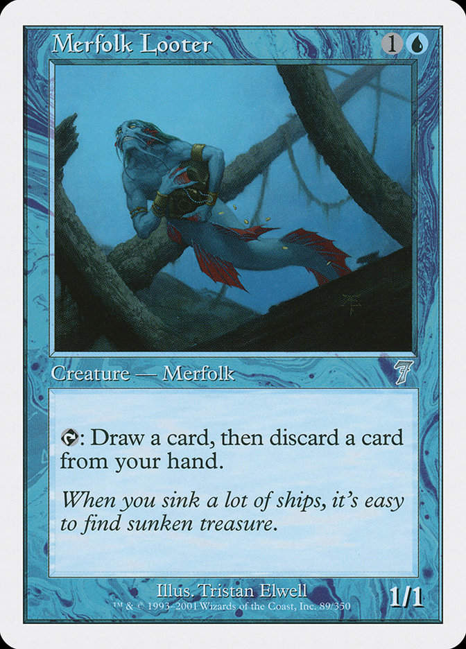 Merfolk Looter (7ED) (89)