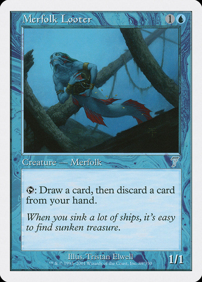 Merfolk Looter (7ED) (89)