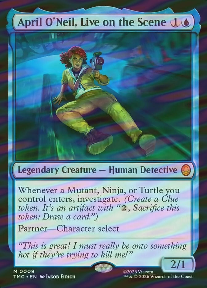 April O'Neil, Live on the Scene (TMC) (9) / Surge Foil