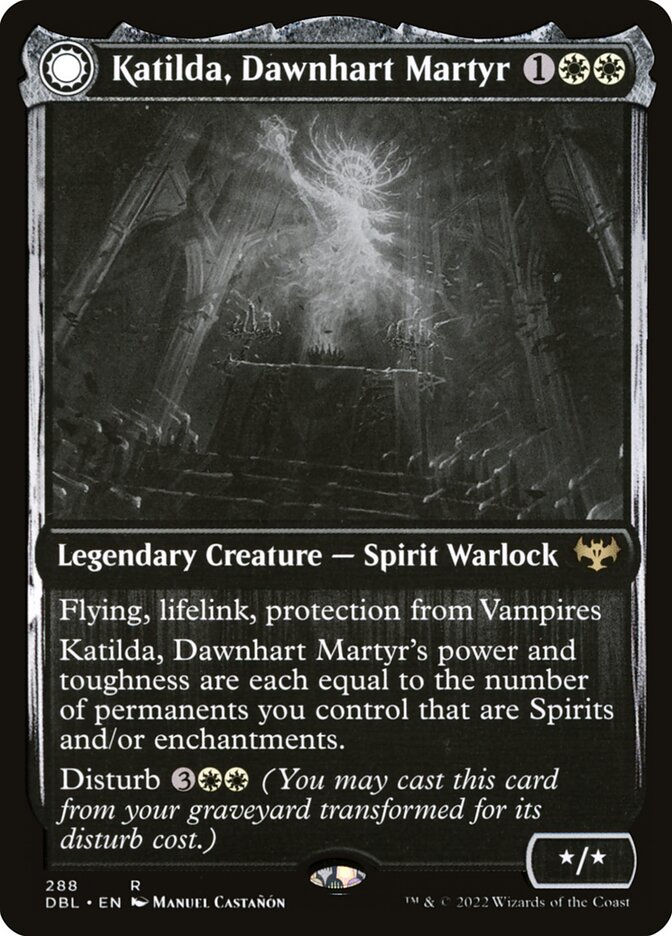 Katilda, Dawnhart Martyr // Katilda's Rising Dawn (DBL) (288) — cara 1 de 2
