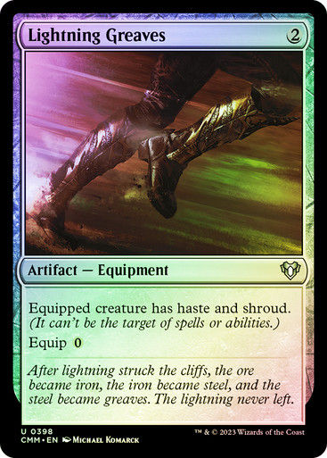 Lightning Greaves (cmm) / Foil